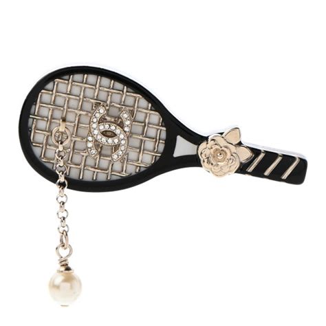 chanel tennis racket brooch|the chanel racket.